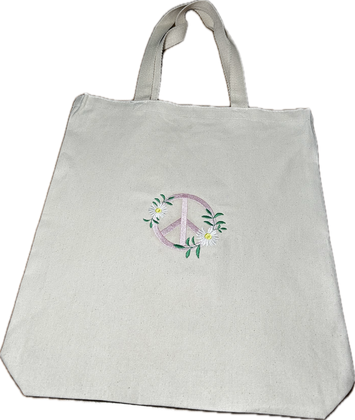 PEACE Tote Natural/Pink