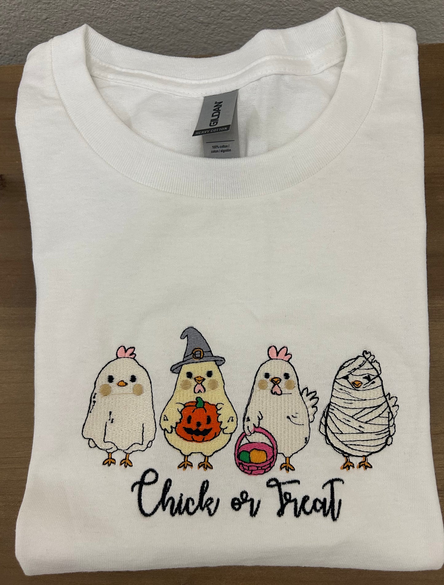 CHICK or TREAT Teeshirt White
