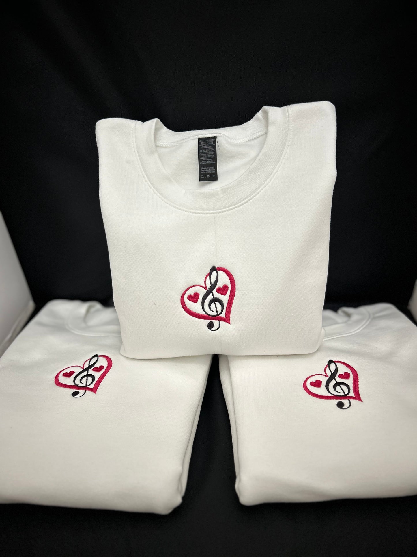 MUSICAL HEARTS Crewneck Sweatshirt