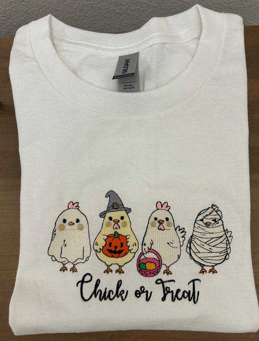 CHICK or TREAT Teeshirt White